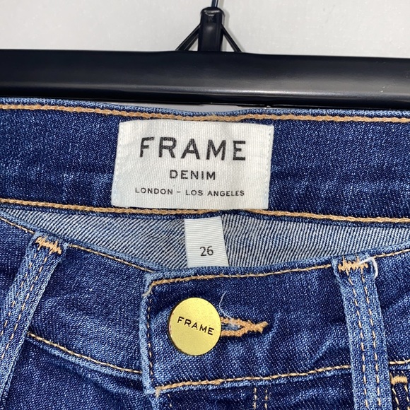 FRAME Le Skinny de Jeanne distressed stretch skinny jeans size 26 - Picture 8 of 11